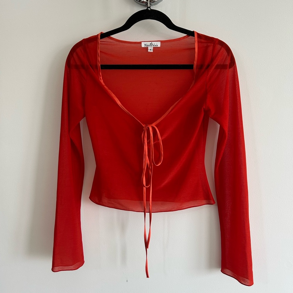 Mirror Palais Red Corset Cover